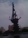 The statue of Peter the Great in central Moscow