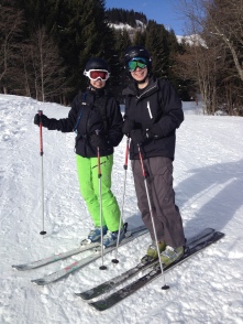 Susan and Matthew Hancock - the guys really could ski